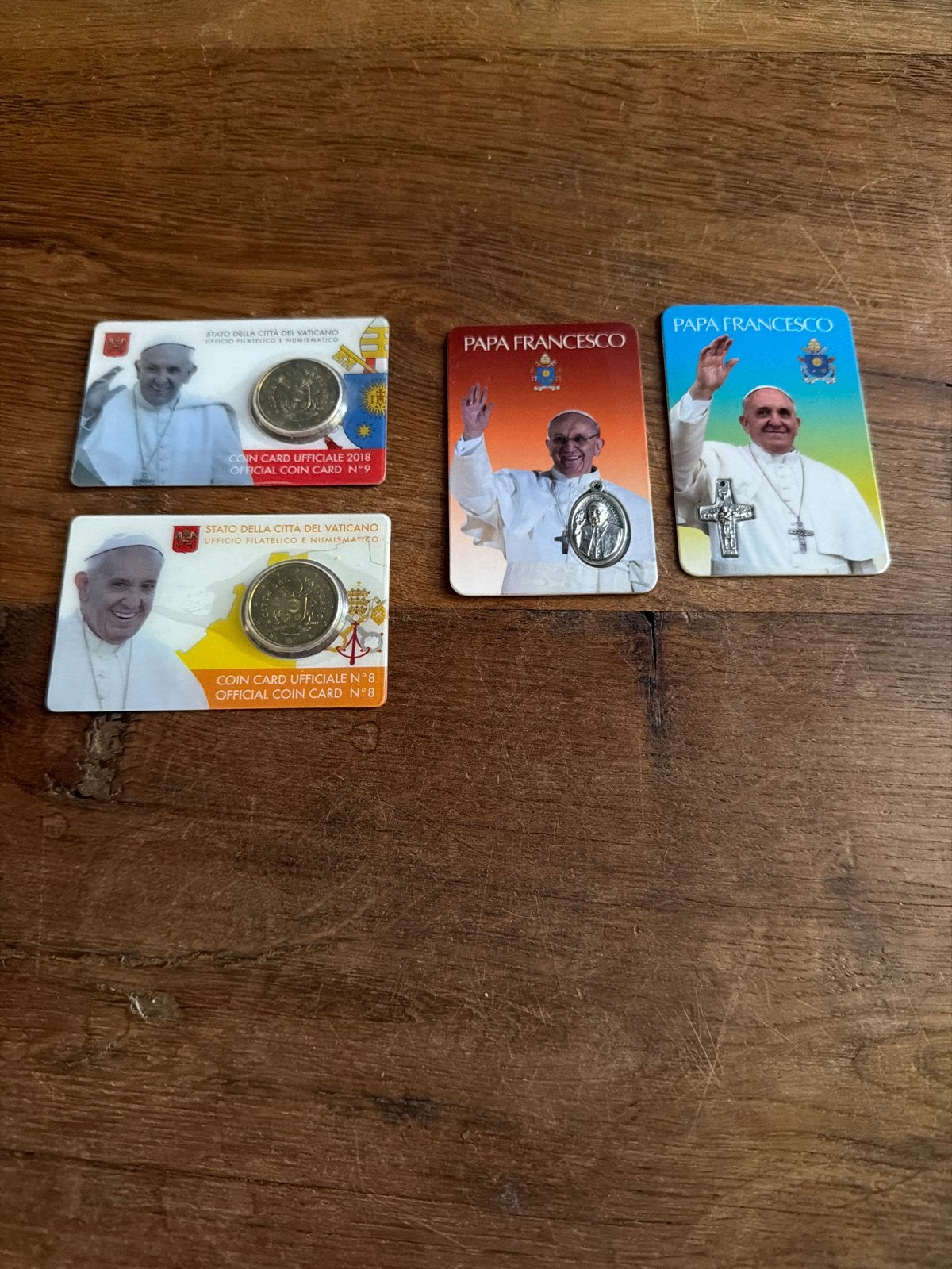 Paus Franciscus Coin Cards - Vaticaanstad, Ophalen of Verzenden, Verzamelmap