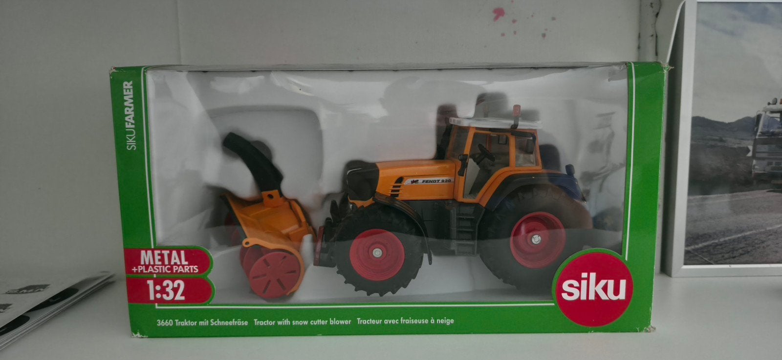 Siku Farmer 3660 Fendt 936 Vario met sneeuwfrees 1:32, Overige merken, 1:32 tot 1:50, Overige typen, Nieuw