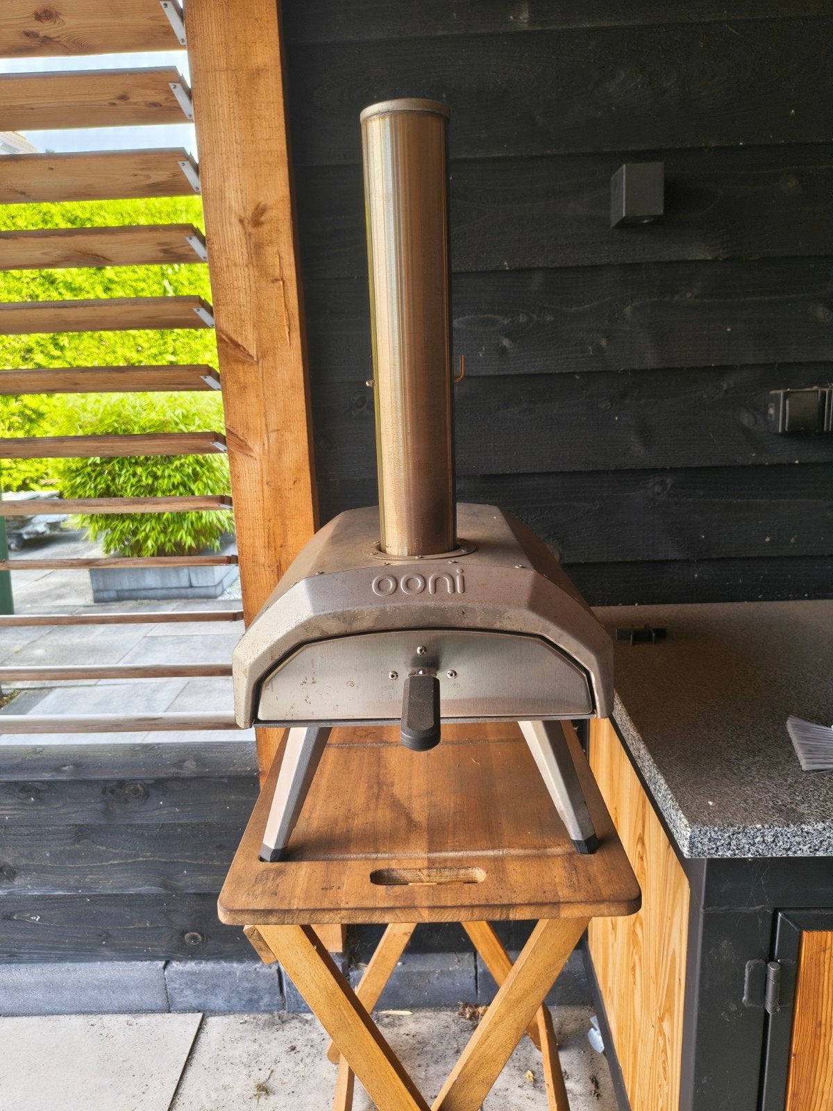 Ooni Karu 12 pizzaoven - Inclusief schep en hout, Tuin en Terras, Ophalen, Zo goed als nieuw, Ooni