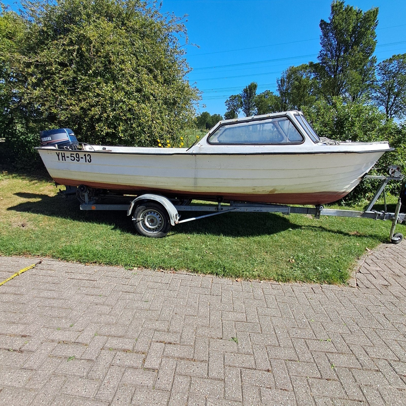 te koop: Rana 17  + yamaha langstaart 40pk autolupe, Ophalen