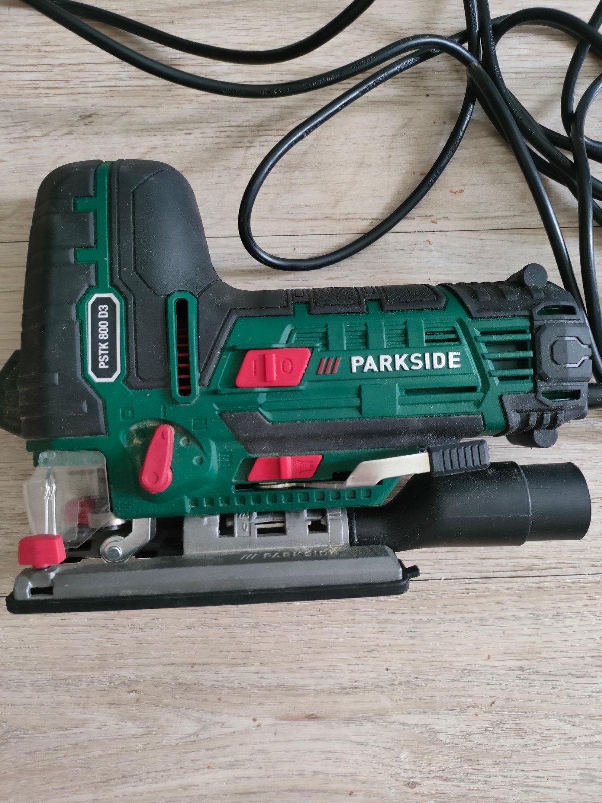 Parkside Decoupeerzaag PSTK 800 D3 - Zo goed als nieuw, Decoupeerzaag, 600 tot 1200 watt, Ophalen of Verzenden, 30 tot 70 mm