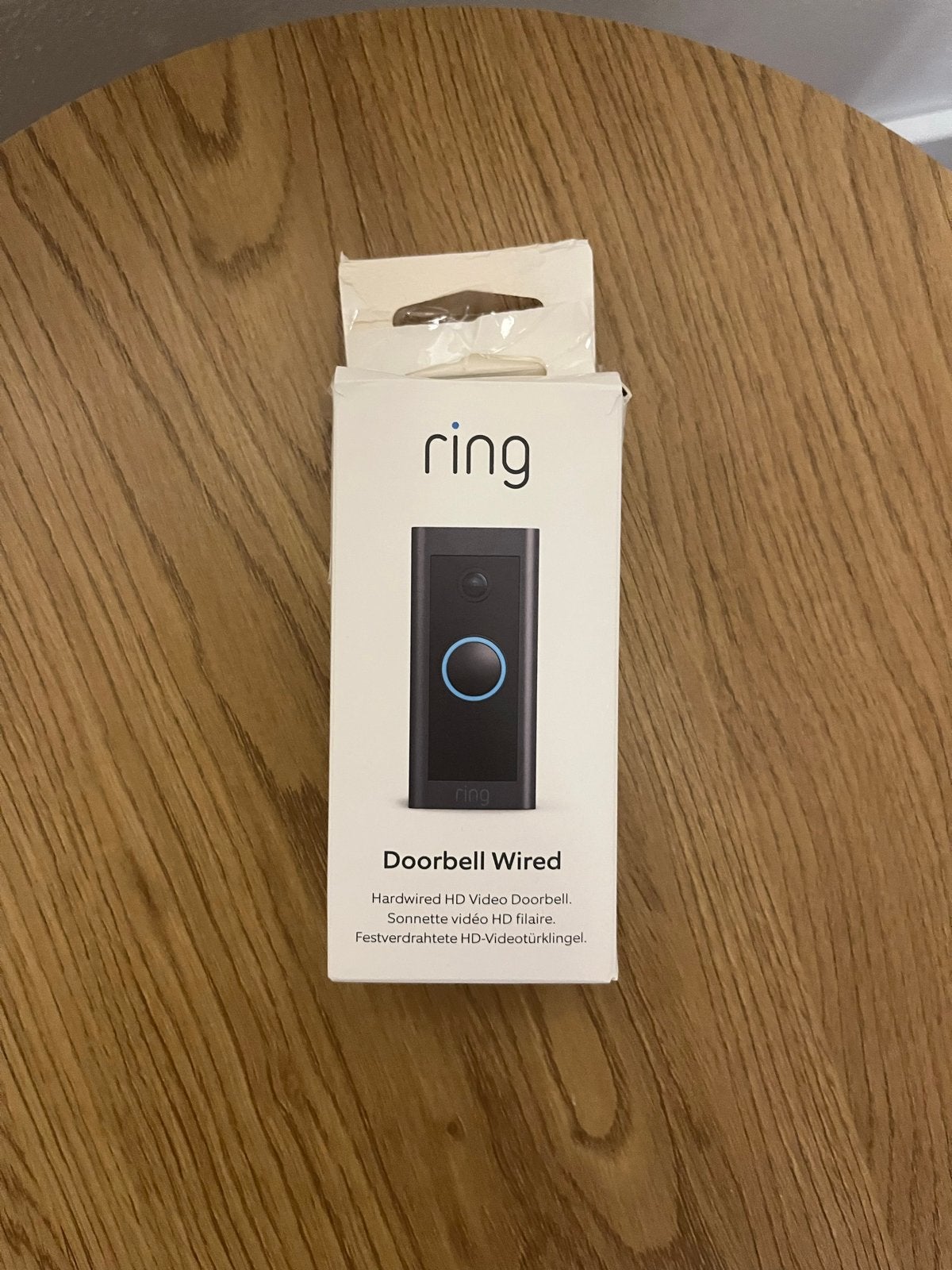 Ring Video Deurbel Bedraad (Niet draadloos), Ophalen of Verzenden, Bewegingsdetectiesensor, Zo goed als nieuw, Bedraad