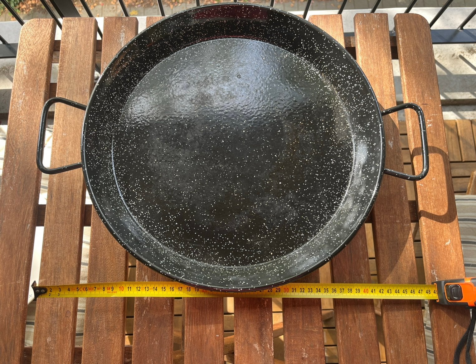 Paella pan 46 cm, Ophalen, Zo goed als nieuw