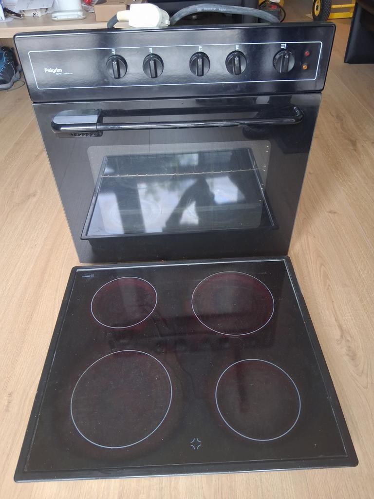 Pilgrim inbouw Elektrisch Fornuis met Oven, Gebruikt, Minder dan 85 cm, Inbouw, 45 tot 60 cm