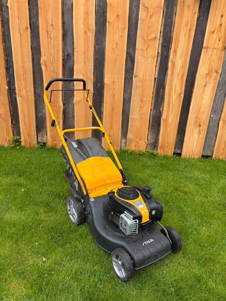 Stiga combi 48 B grasmaaier, Tuin en Terras, Ophalen, Gebruikt