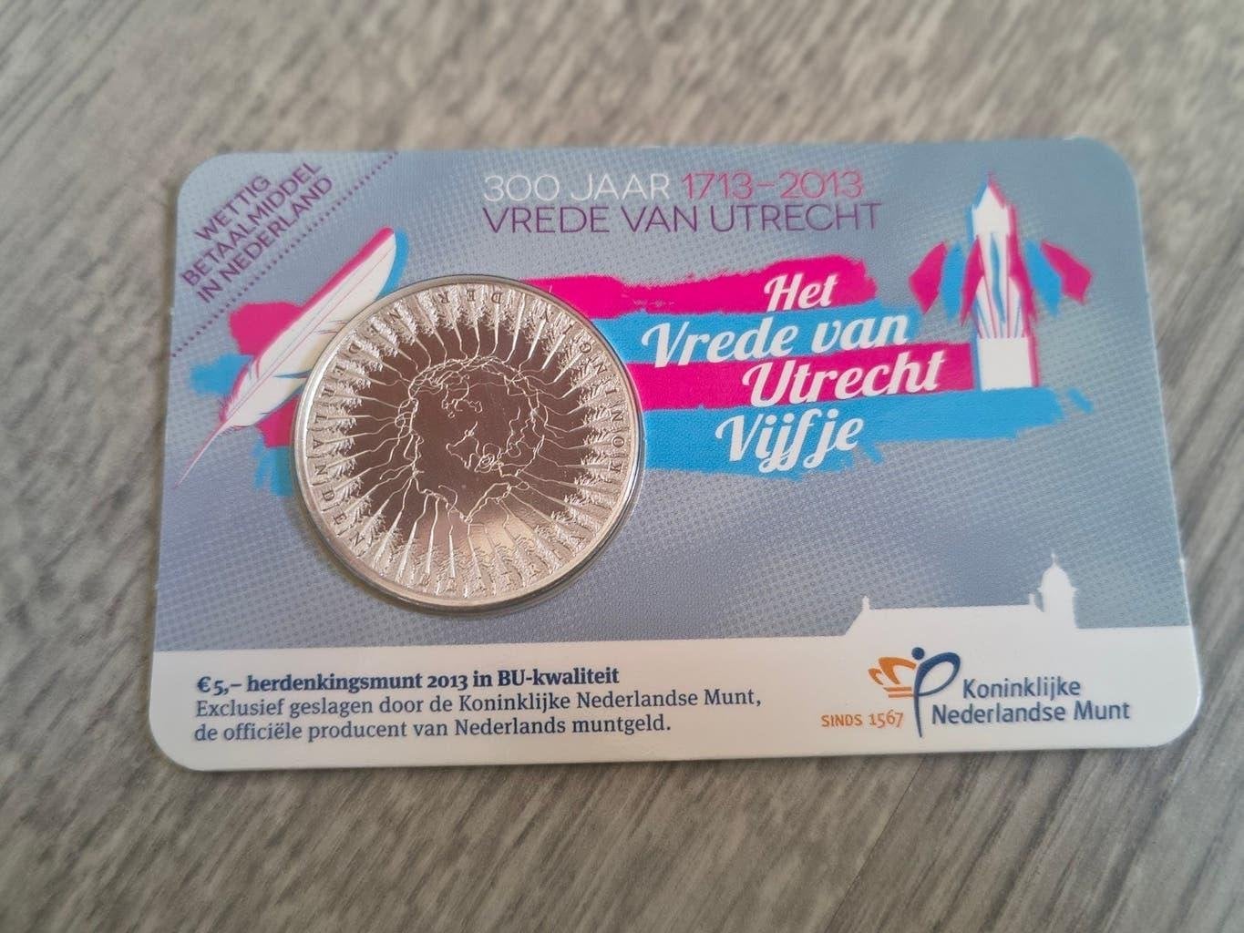 BU en UNC Coincard Jaar 2013 - 6 (Herdenkings)munten, Ophalen of Verzenden, Koningin Beatrix, Euro's