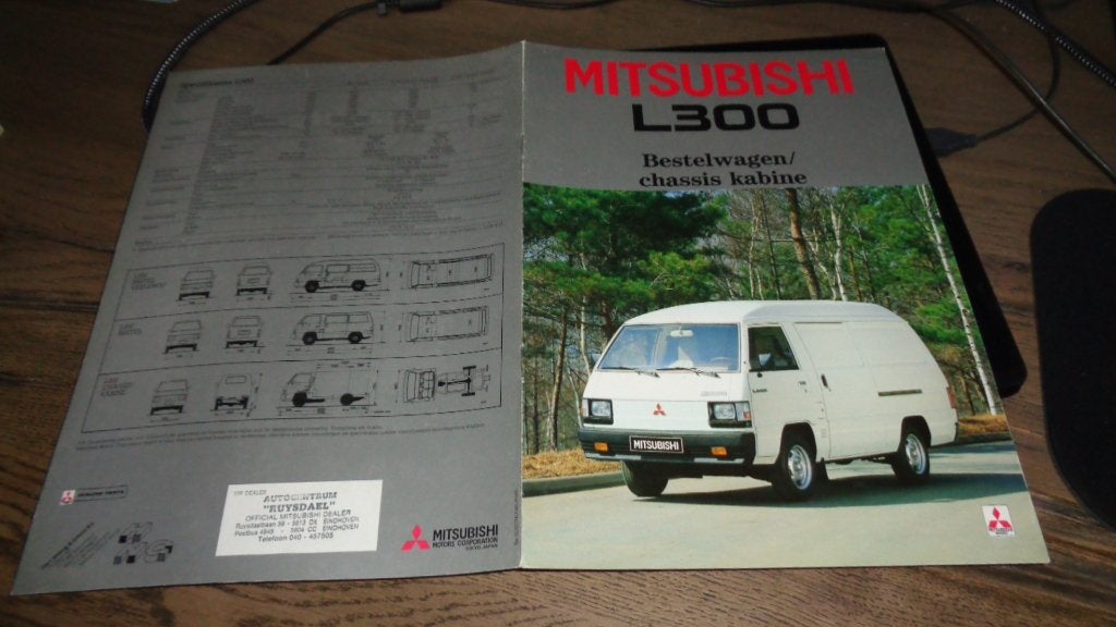 Folder  MITSUBISHI  L300  ,  1985, Verzenden, Nieuw, Mitsubishi