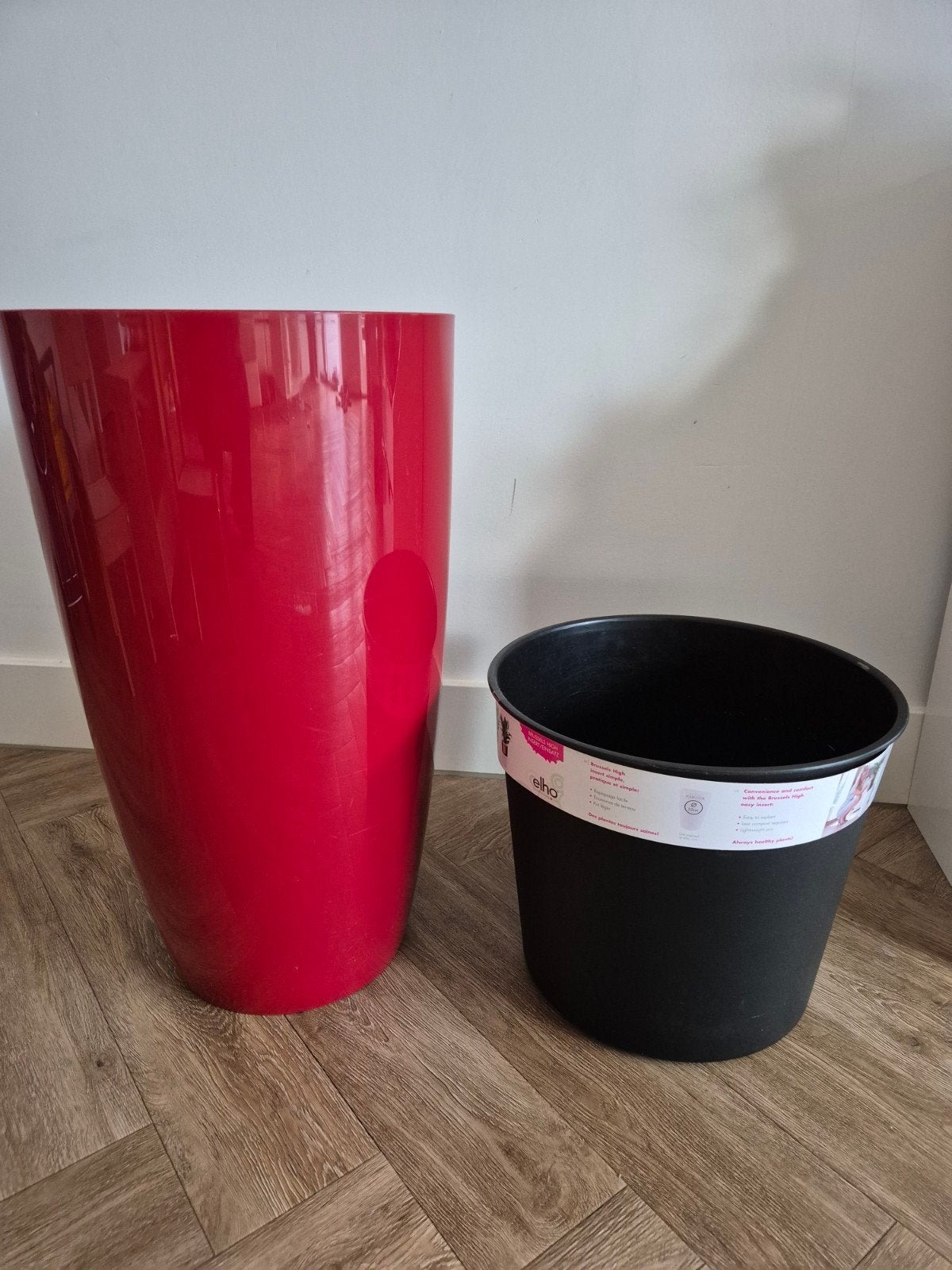 Elho pot + binnenpot, Ophalen of Verzenden, Zo goed als nieuw, Rond, Kunststof