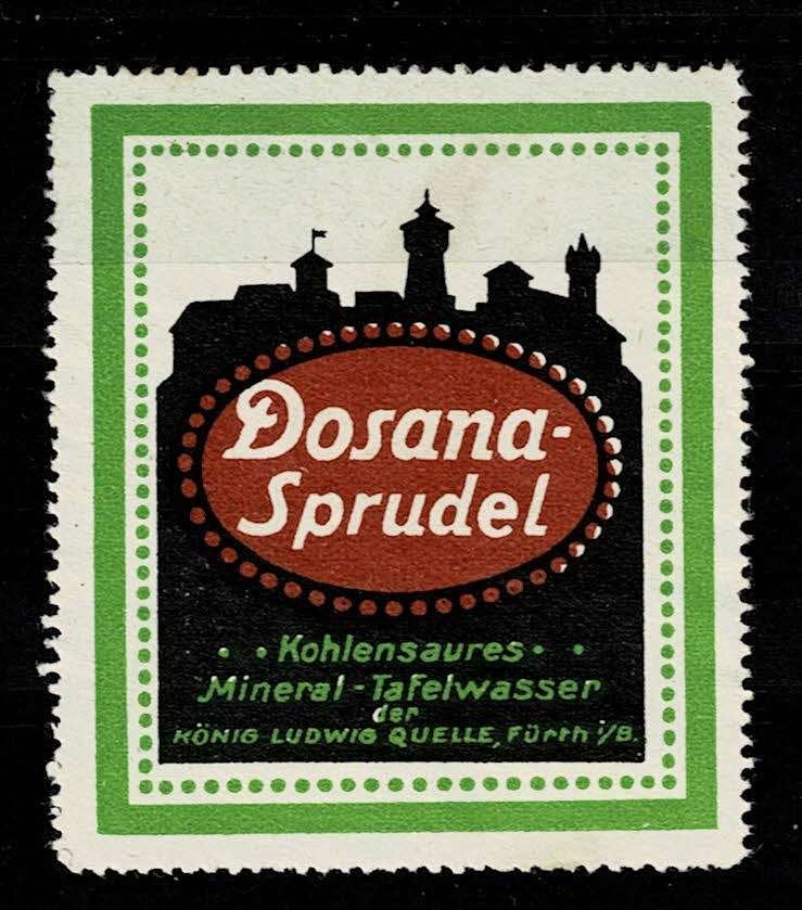 sluitzegel Duitsland DOSANA SPRUDEL, Ophalen of Verzenden, Overige thema's