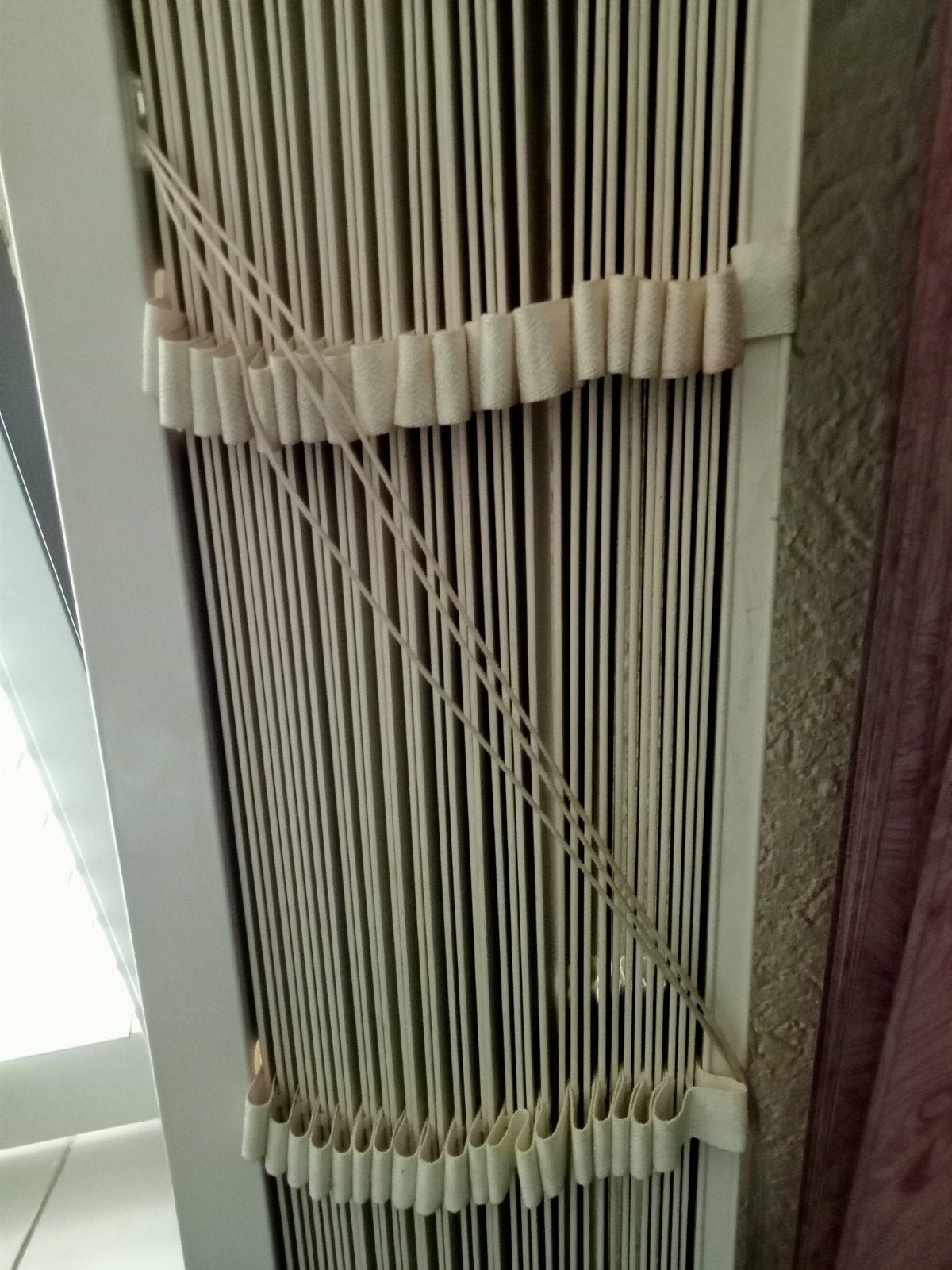 Wit houten luxaflex, de luxaflex zijn 5 cm breed, 150 x 150, Luxaflex, Ophalen, Gebruikt, Wit