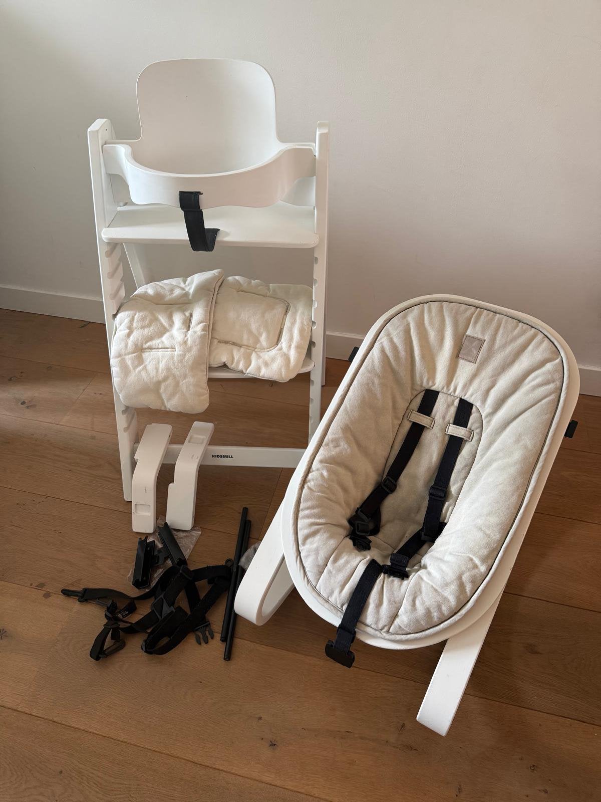 Complete set Kidsmill up kinderstoel tripp trapp stoel, Ophalen, Gebruikt, Meegroeistoel