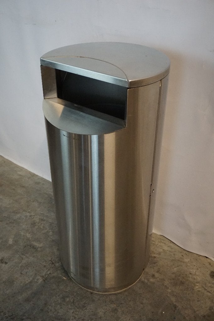 Horeca RVS afvalbak prullenbak, Ophalen, Gebruikt, 40 liter of meer, Rvs