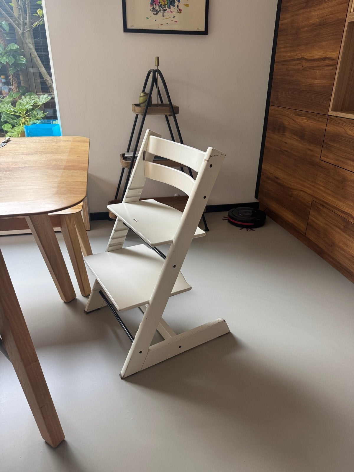 Stokke Tripp Trapp kinderstoel - Wit, Ophalen, Gebruikt, Meegroeistoel
