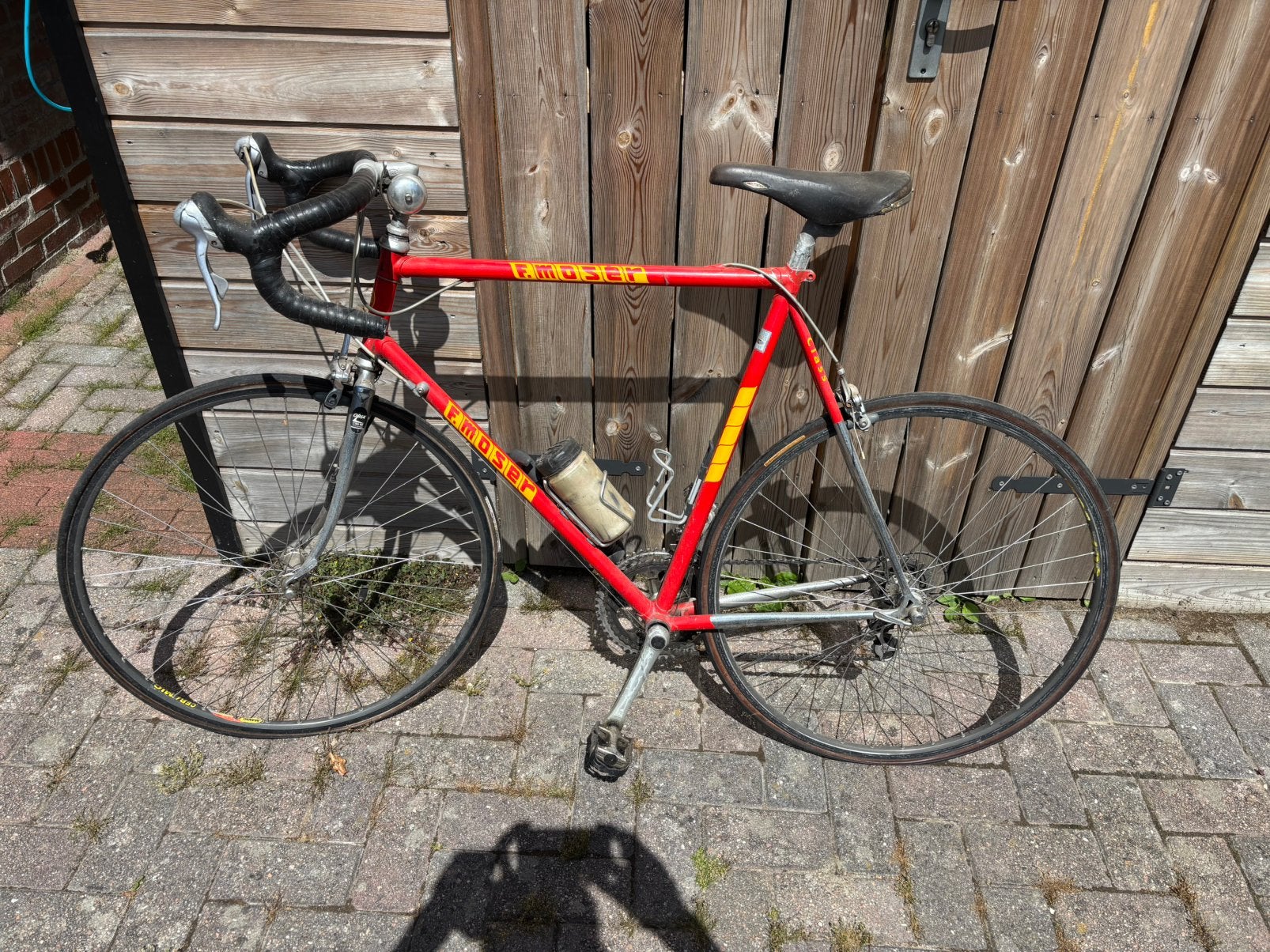 F.Moser Retro Racefiets (Rood), Fietsen en Brommers, Fietsen | Racefietsen, Overige merken, Gebruikt, Ophalen of Verzenden, 57 tot 61 cm