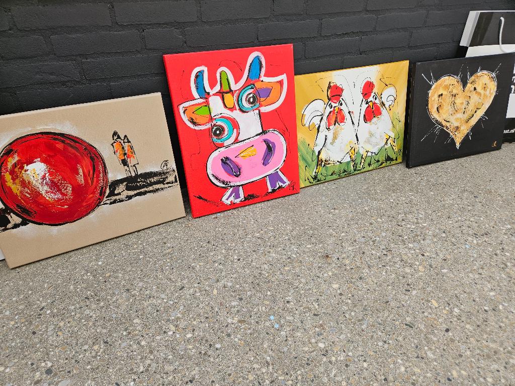 Schilderijen NIEUW, Antiek en Kunst, Kunst | Schilderijen | Modern, Ophalen