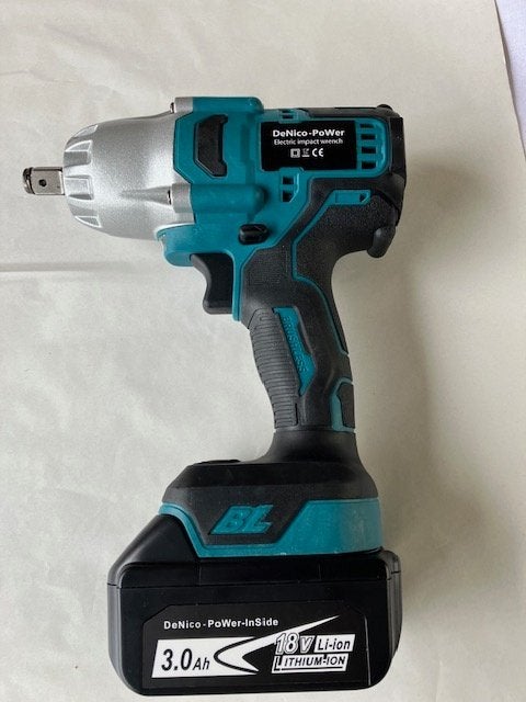 Slag sleutel wielsleutel 18V 600Nm  past op Makita accu LXT