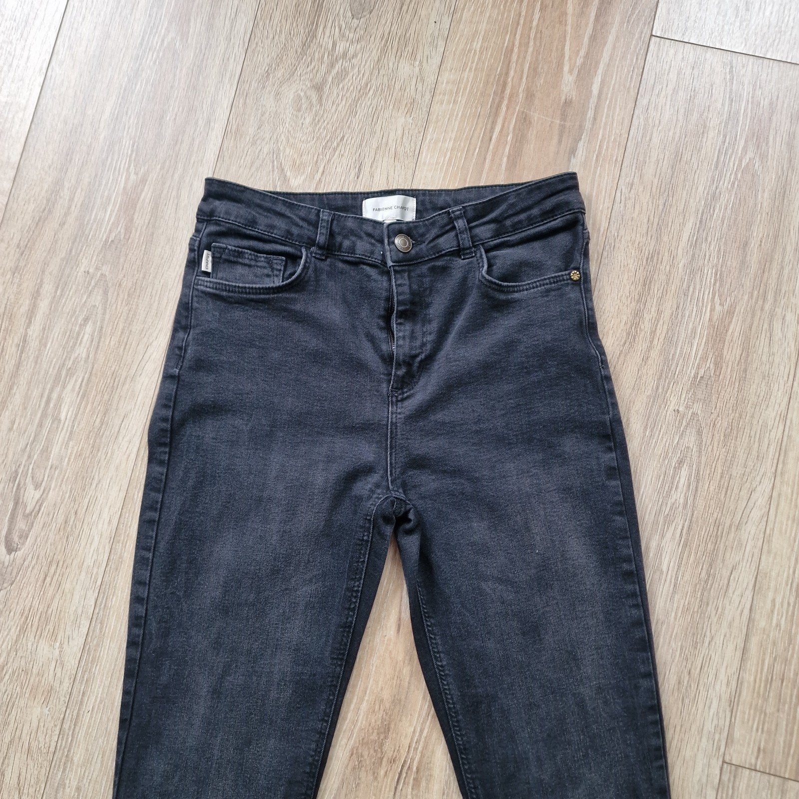 Fabienne Chapot Eva Flare jeans maat 27/32. Antraciet, Kleding | Dames, ., Fabienne Chapot, Ophalen of Verzenden, Zo goed als nieuw