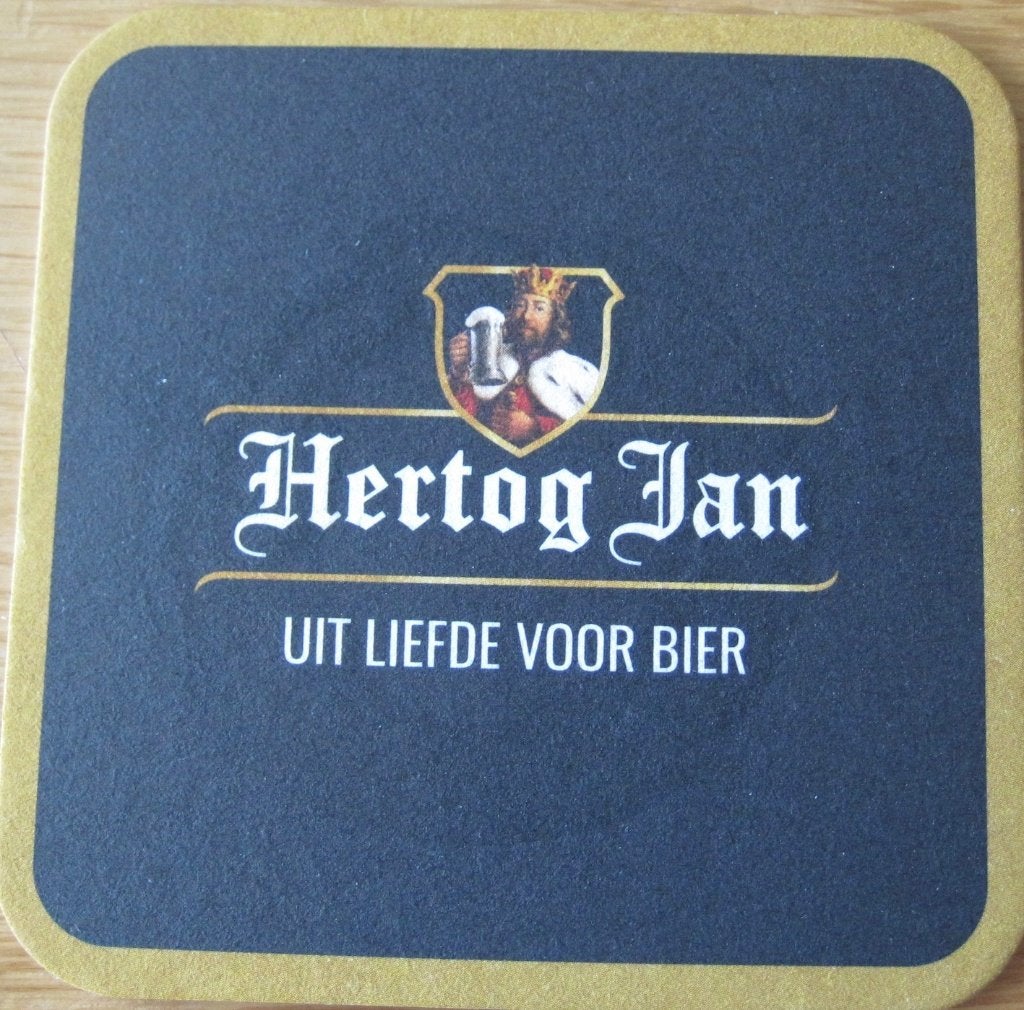 bierviltje van Hertog Jan - uit liefde voor bier, Ophalen of Verzenden, Nieuw, Viltje(s), Hertog Jan