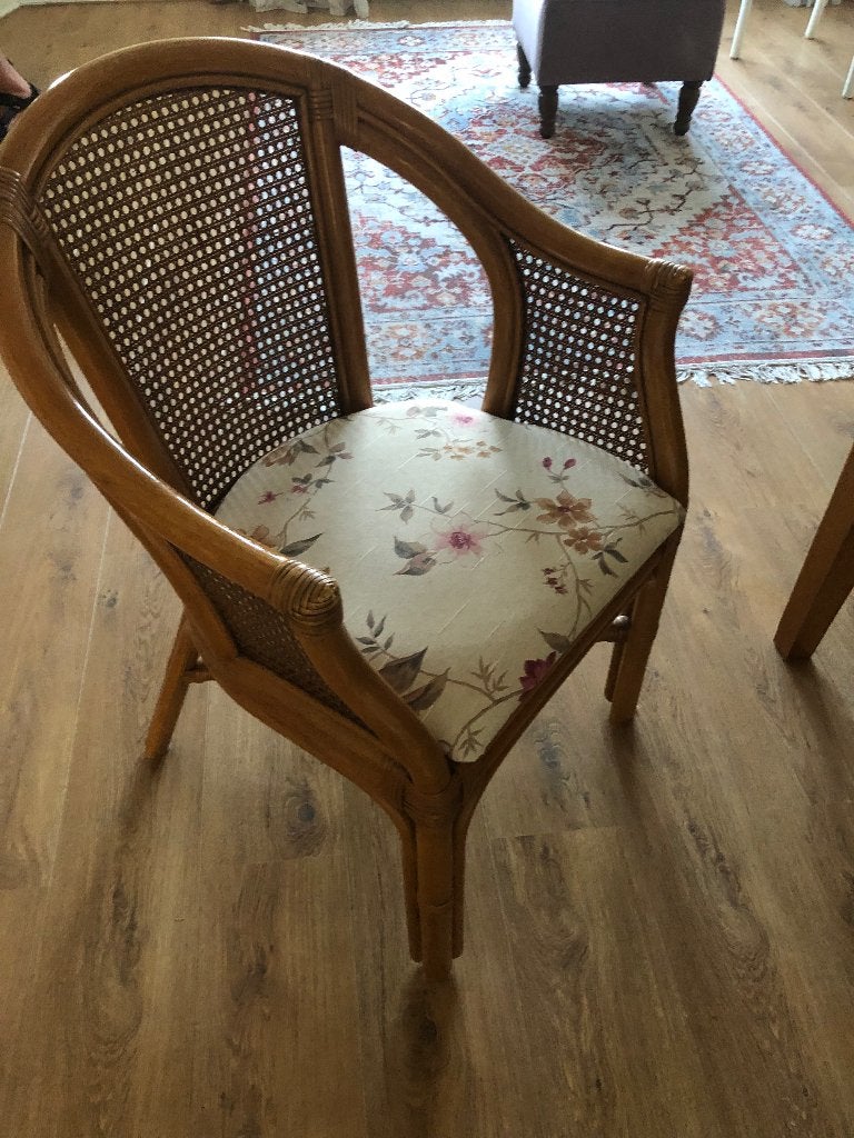 Eetkamerstoelen, Ophalen, Gebruikt, Riet of Rotan, Vier