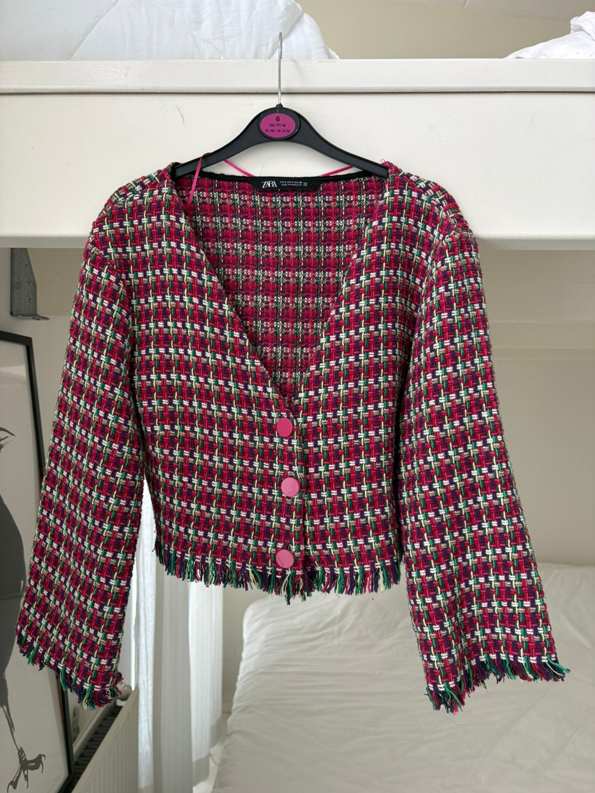Zara vestje meerkleurig maat S, Ophalen of Verzenden, Zo goed als nieuw, Maat 36 (S), Overige kleuren