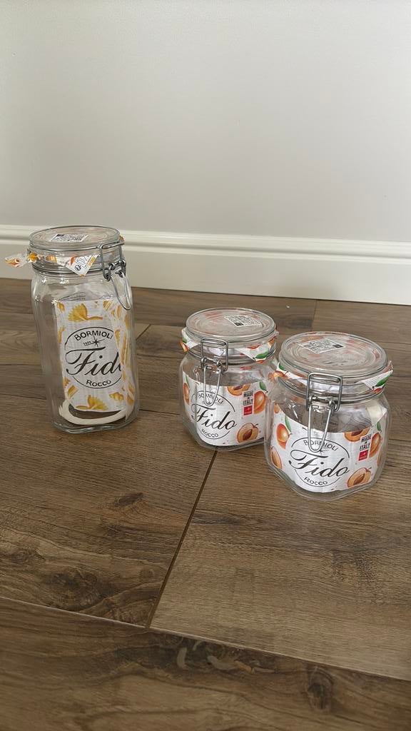 3 weckpotten, Huis en Inrichting, Voorraadpot, Ophalen of Verzenden, Nieuw, Glas