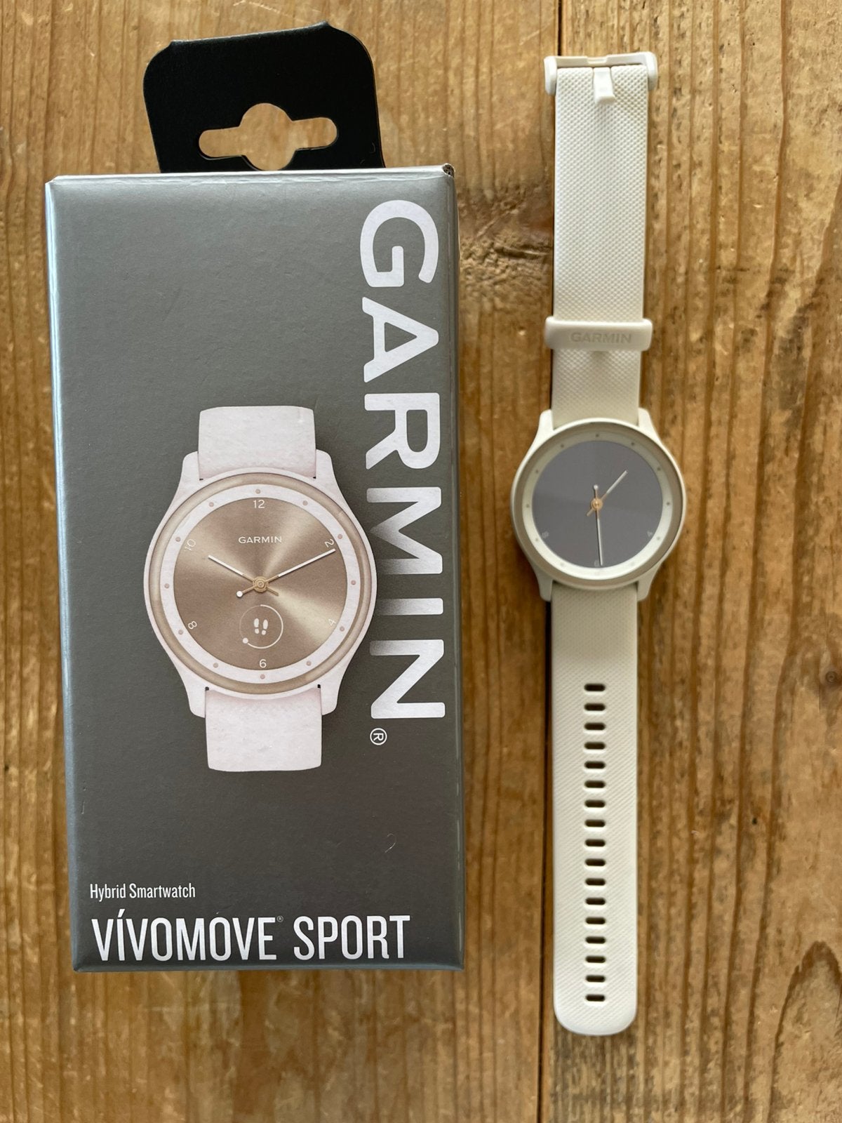 Garmin vivomove sport dames horloge, Wit, Ophalen of Verzenden, Zo goed als nieuw, Hoogte