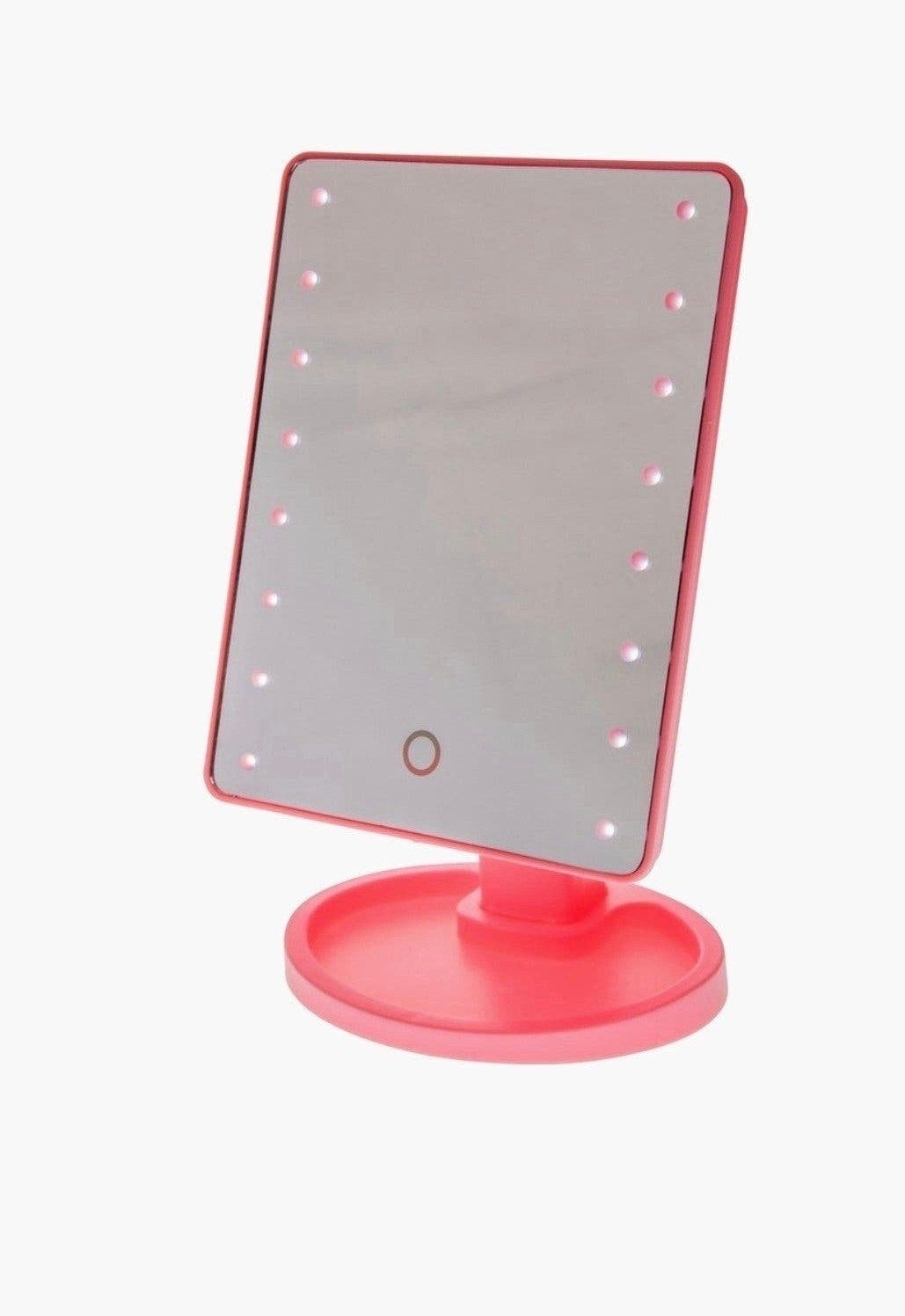 spiegel met LED verlichting roze, Ophalen of Verzenden, Nieuw, Minder dan 50 cm, Minder dan 100 cm