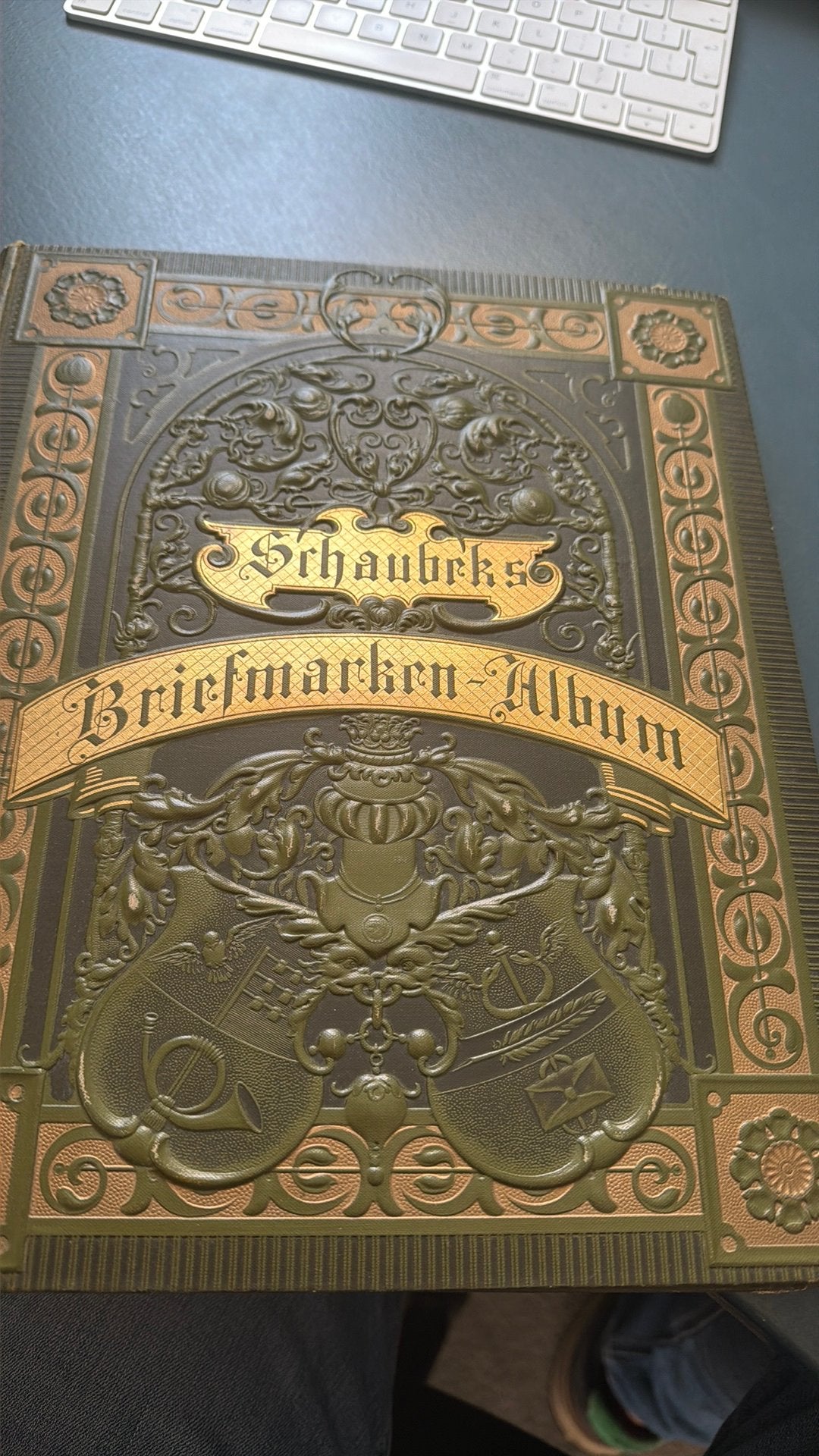 Mooi oud Schaubek album in prima staat helaas leeg, Ophalen of Verzenden, Buitenland