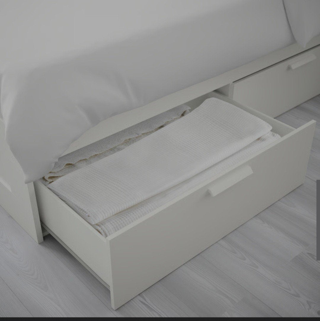 ikea brimnes bed wit, Huis en Inrichting, Ophalen of Verzenden, Zo goed als nieuw