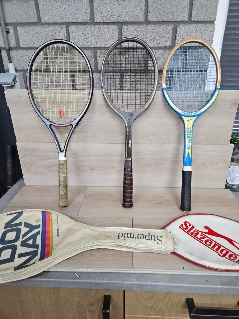 Vintage tennisracket rucanor slazenger donnay, Sport en Fitness, Tennis, Ophalen of Verzenden, Racket, Overige merken