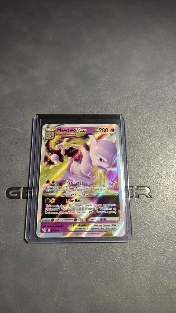 Mewtwo VSTAR 031/078 NM/M, Ophalen of Verzenden, Zo goed als nieuw, Losse kaart