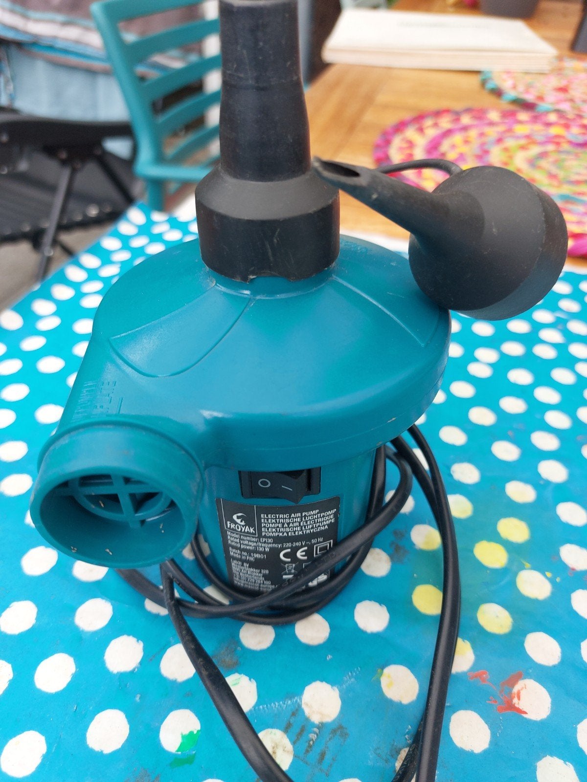 electrische luchtpomp., Ophalen, Vijverpomp