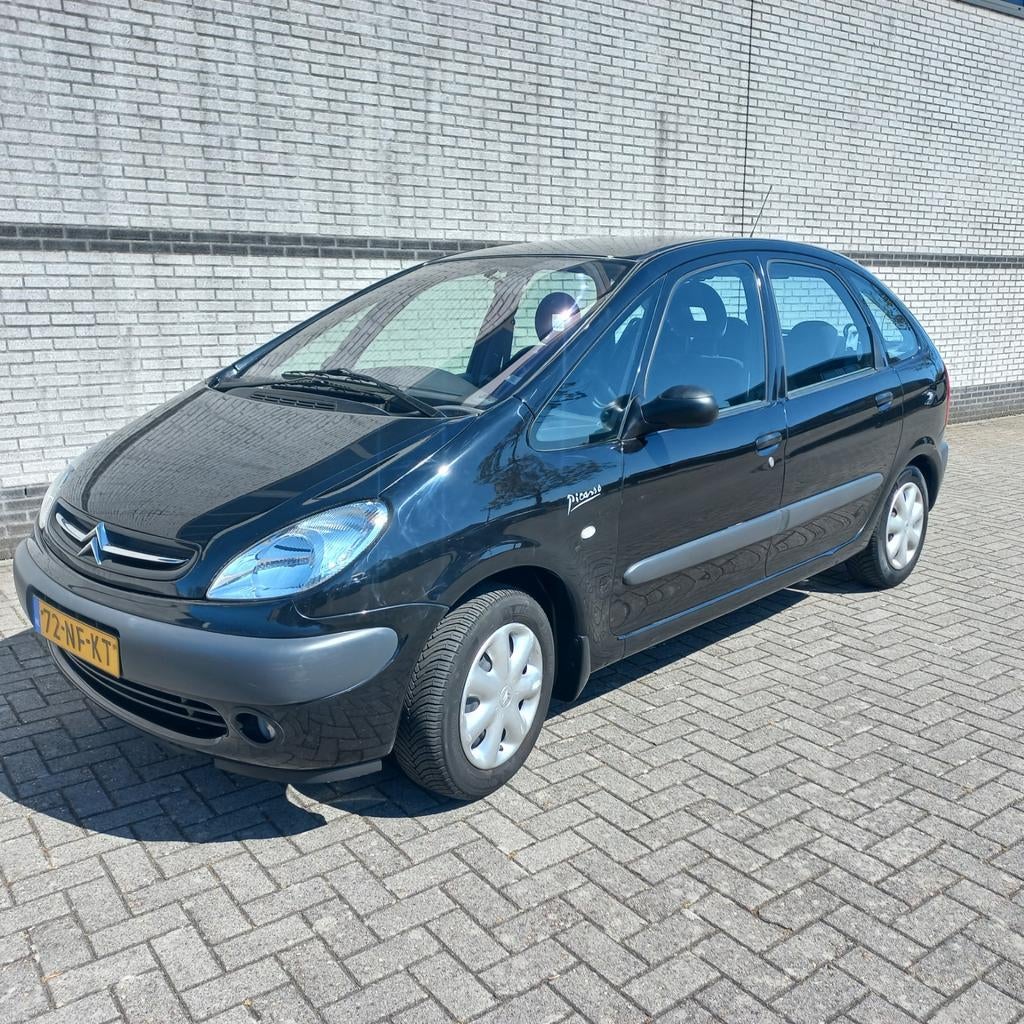 Citroën Xsara 1.8 I 16V Picasso 2003 Zwart APK 22-5-27 clima, Stof, Xsara, 4 cilinders, 1749 cc