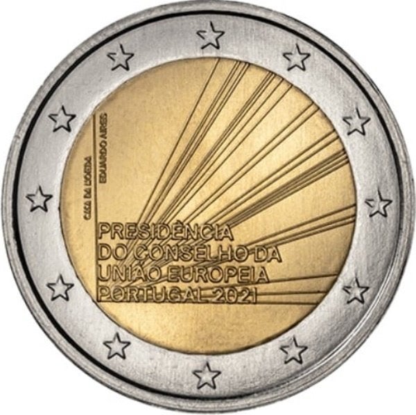 De Speciale 2 Euro PORTUGAL 2021 "EU Voorzitter Portugal" ., Postzegels en Munten, Munten | Europa | Euromunten, Verzenden, Portugal