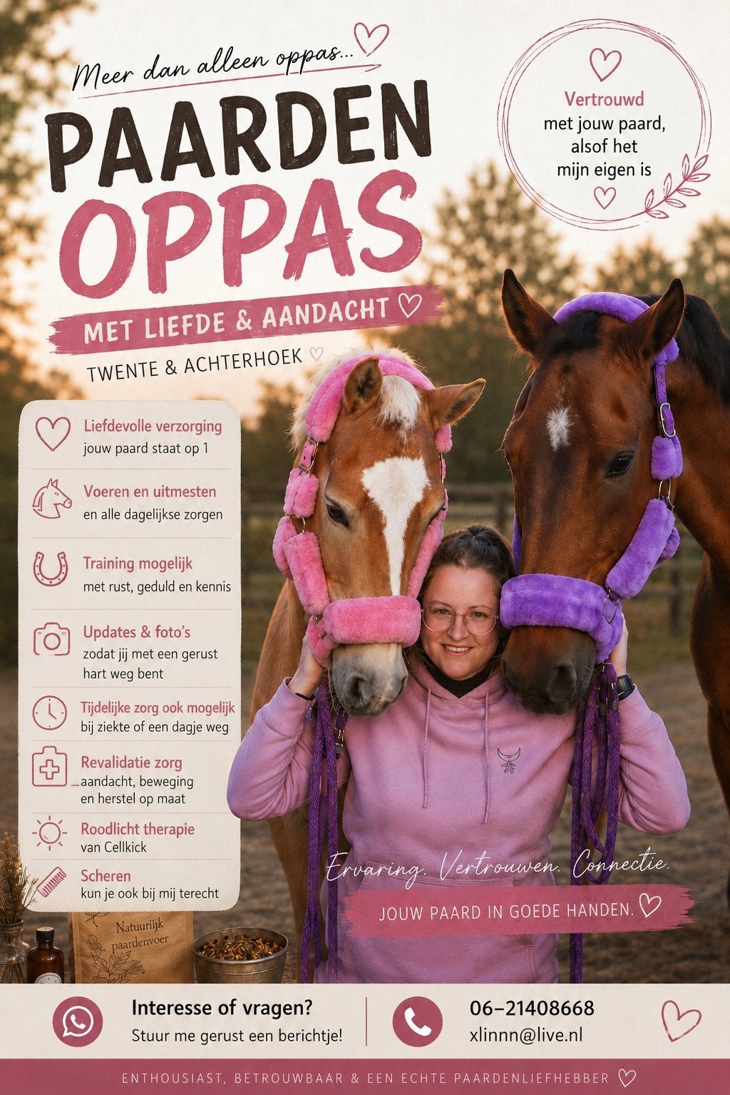Paarden oppas aangeboden, Dieren en Toebehoren, Ophalen of Verzenden