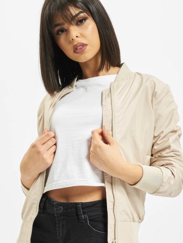 Bomber baseball jack jasje maat M Zand Beige URBAN CLASSICS, Kleding | Dames, Jassen | Zomer, Maat 38/40 (M), Beige, Nieuw, Ophalen of Verzenden