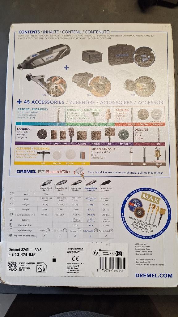 Dremel 8240 op accu. NIEUW! multitool, ,, Nieuw, Ophalen of Verzenden, ,