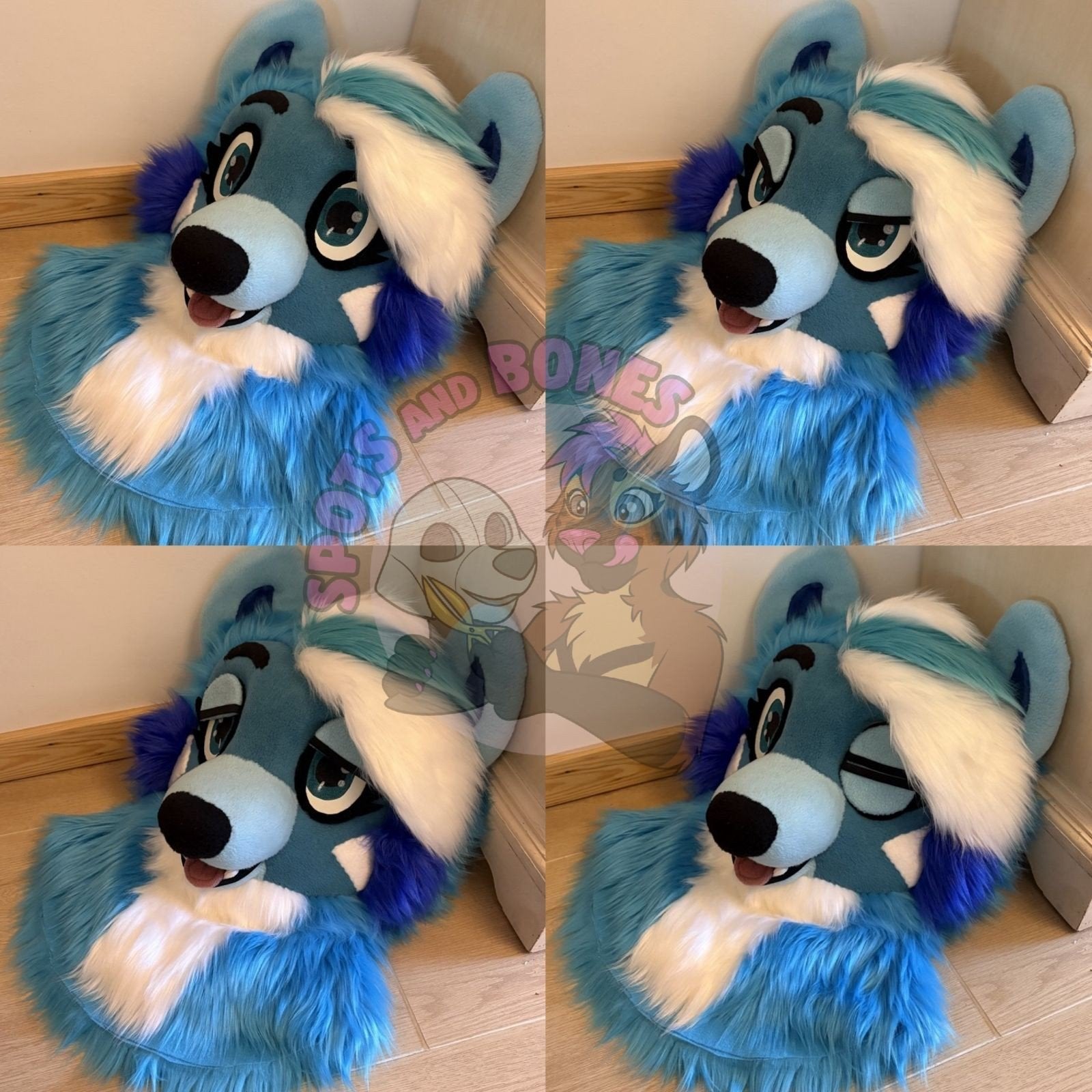 Nieuwe fursuit head (optie voor partial), Ophalen of Verzenden, Nieuw, Toneelattributen of Onderdelen