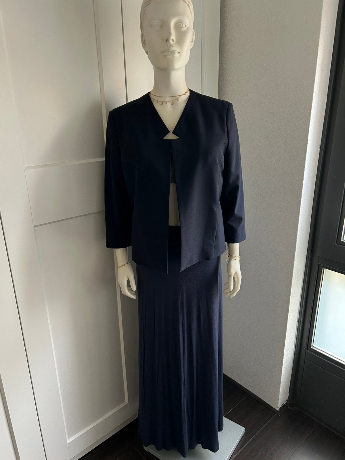 Kort kolbertje dames 42, Overige typen, Blauw, Maat 42/44 (L), Ophalen of Verzenden
