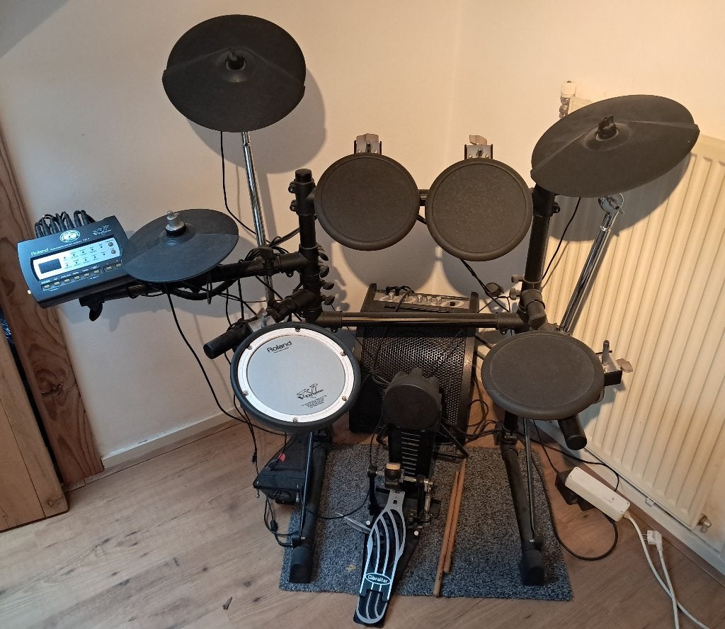 Roland TD-3KW elektronisch drumstel met versterker, Ophalen, Gebruikt, Roland, Elektronisch