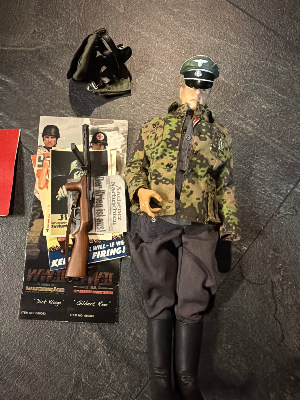 1:6 Duitse officier figuur compleet met accessoires, Ophalen, Landmacht, Duitsland, Miniatuur of Beeldje