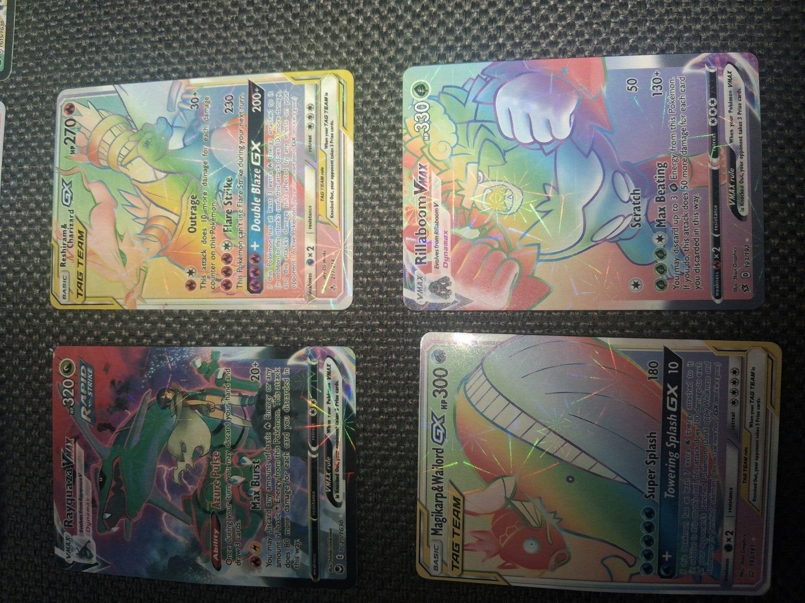 Pokémon GX/V/VMAX Rainbow Rare Kaarten - Diverse Collectie, Ophalen of Verzenden, Zo goed als nieuw, Meerdere kaarten, Foil