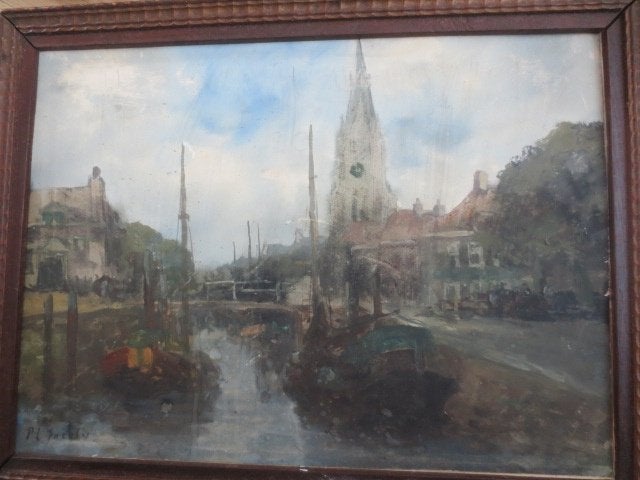 Adriaan Terhell Gouache, Antiek en Kunst, Ophalen of Verzenden, Overige typen, Handgemaakt