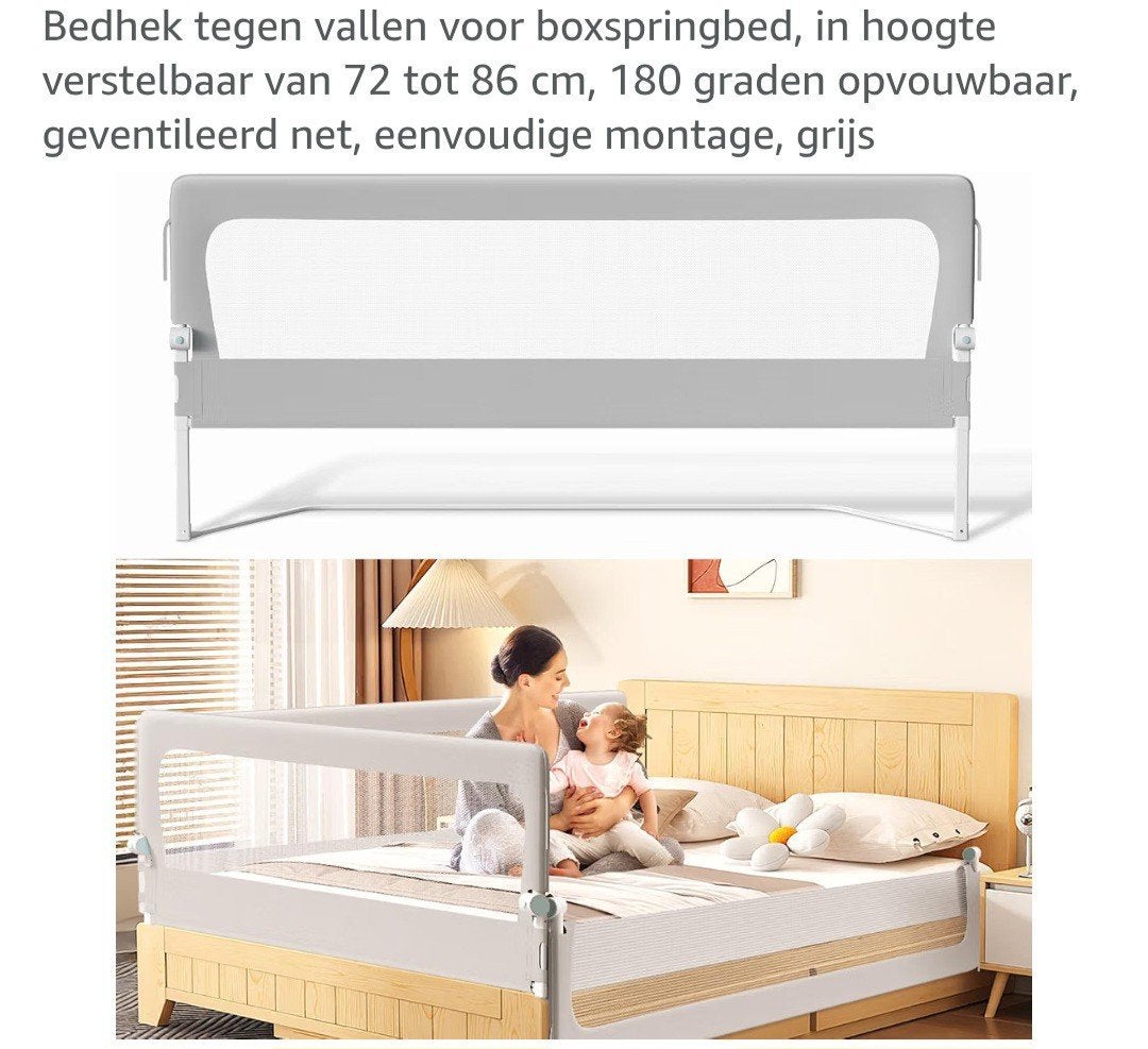 Bedhek tegen vallen - verstelbaar en opvouwbaar, Verstelbaar, Eenpersoons, Nieuw, Ophalen of Verzenden