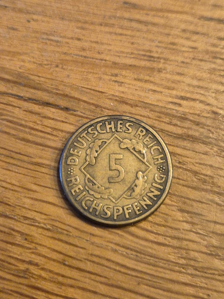 Duitsland - 5 Pfennig 1925 A, Verzenden, Duitsland, Losse munt