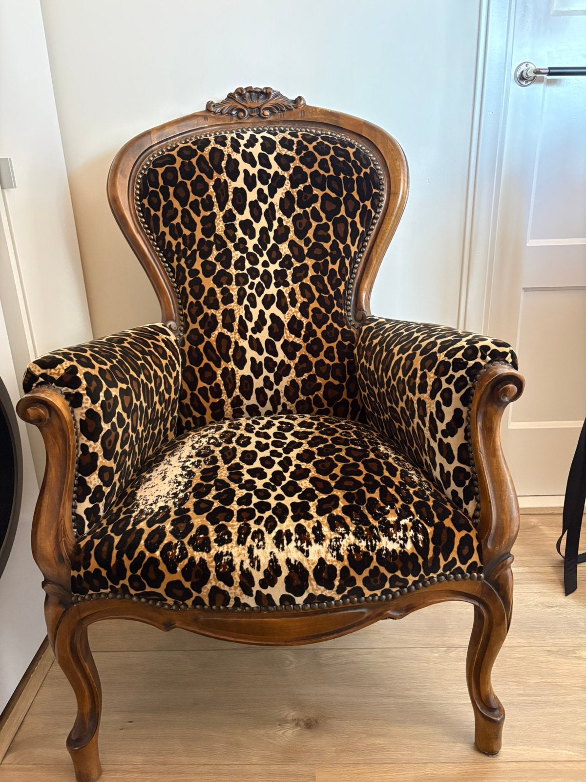 Barok fauteuil / luipaard fauteuil – unieke eyecatcher, Ophalen