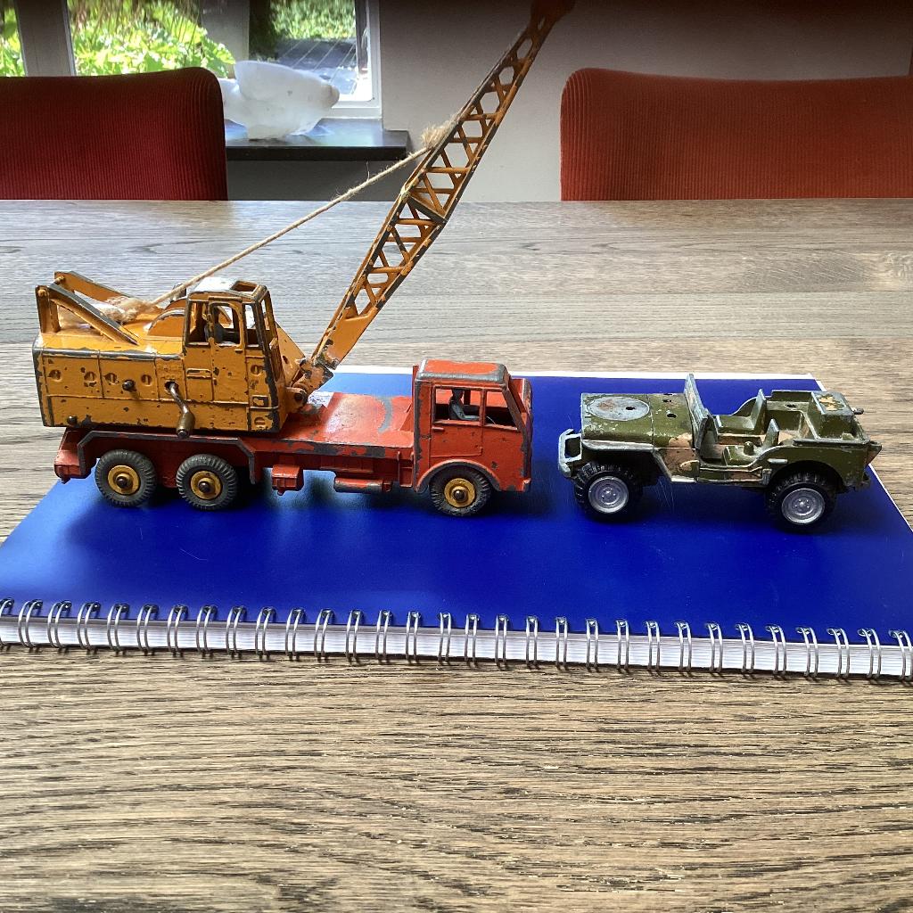 Dinky Toys, Coles kraan en Jeep, Ophalen of Verzenden, Gebruikt, Auto, Dinky Toys