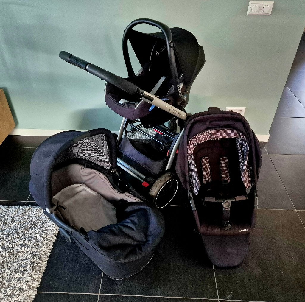 Maxi-Cosi Mura Plus – complete kinderwagen set, Gebruikt, Verstelbare duwstang, Maxi-Cosi, Ophalen