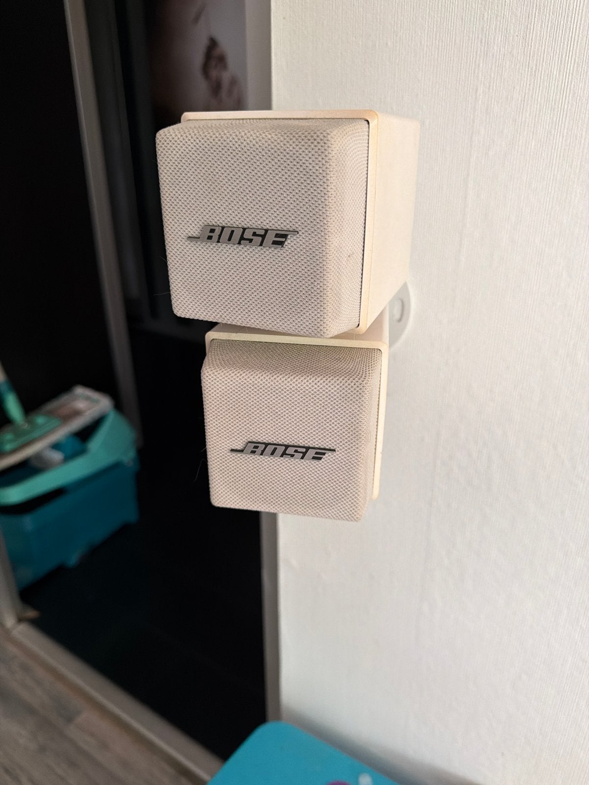 Bose Acoustimass Cube Speakers - Wit, Ophalen, Stereo speakers, Gebruikt, Bose