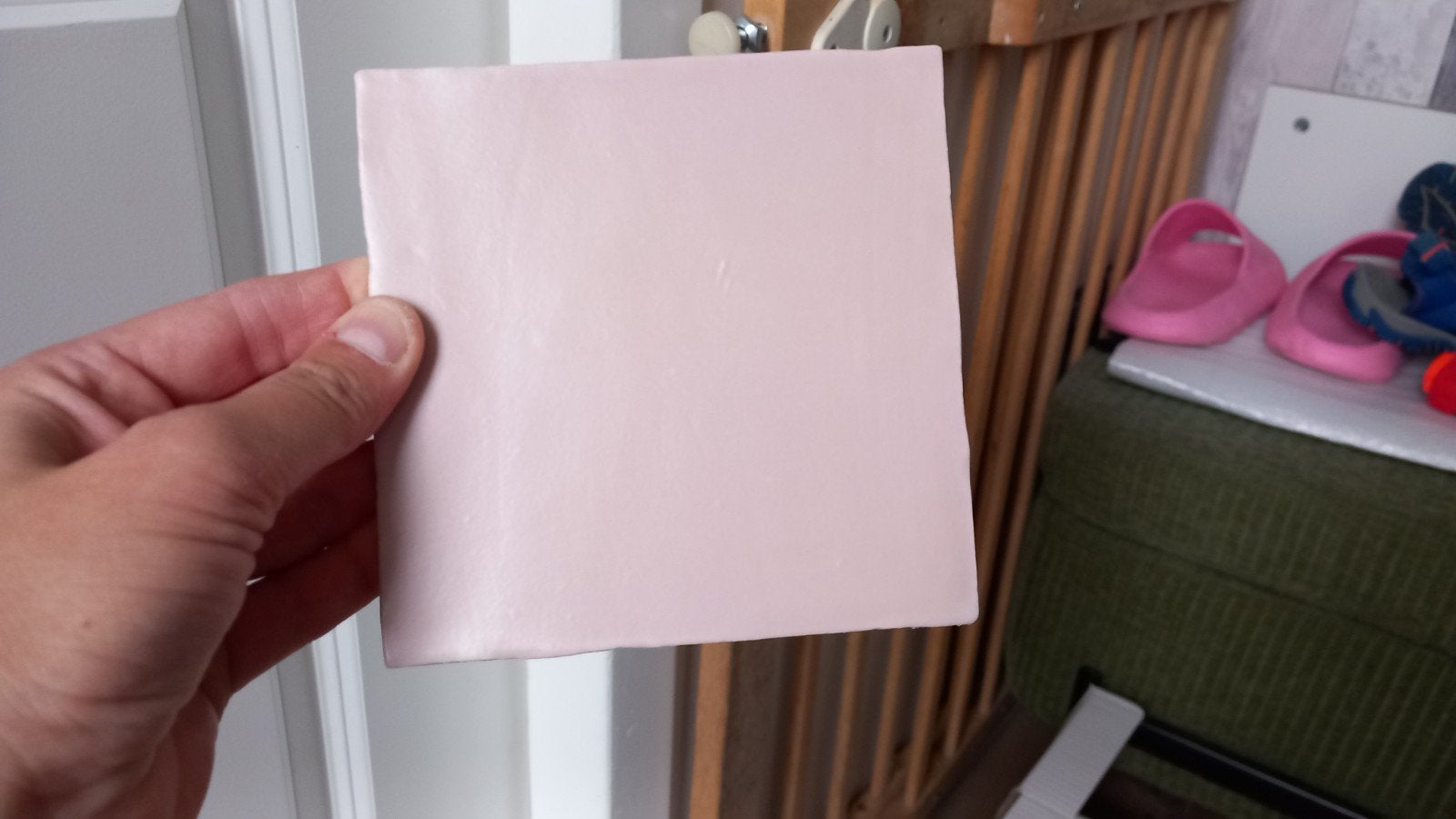 Roze wandtegels 13x13 handvorm mat ruim 2m2, Ophalen, Nieuw, Minder dan 20 cm, Minder dan 20 cm
